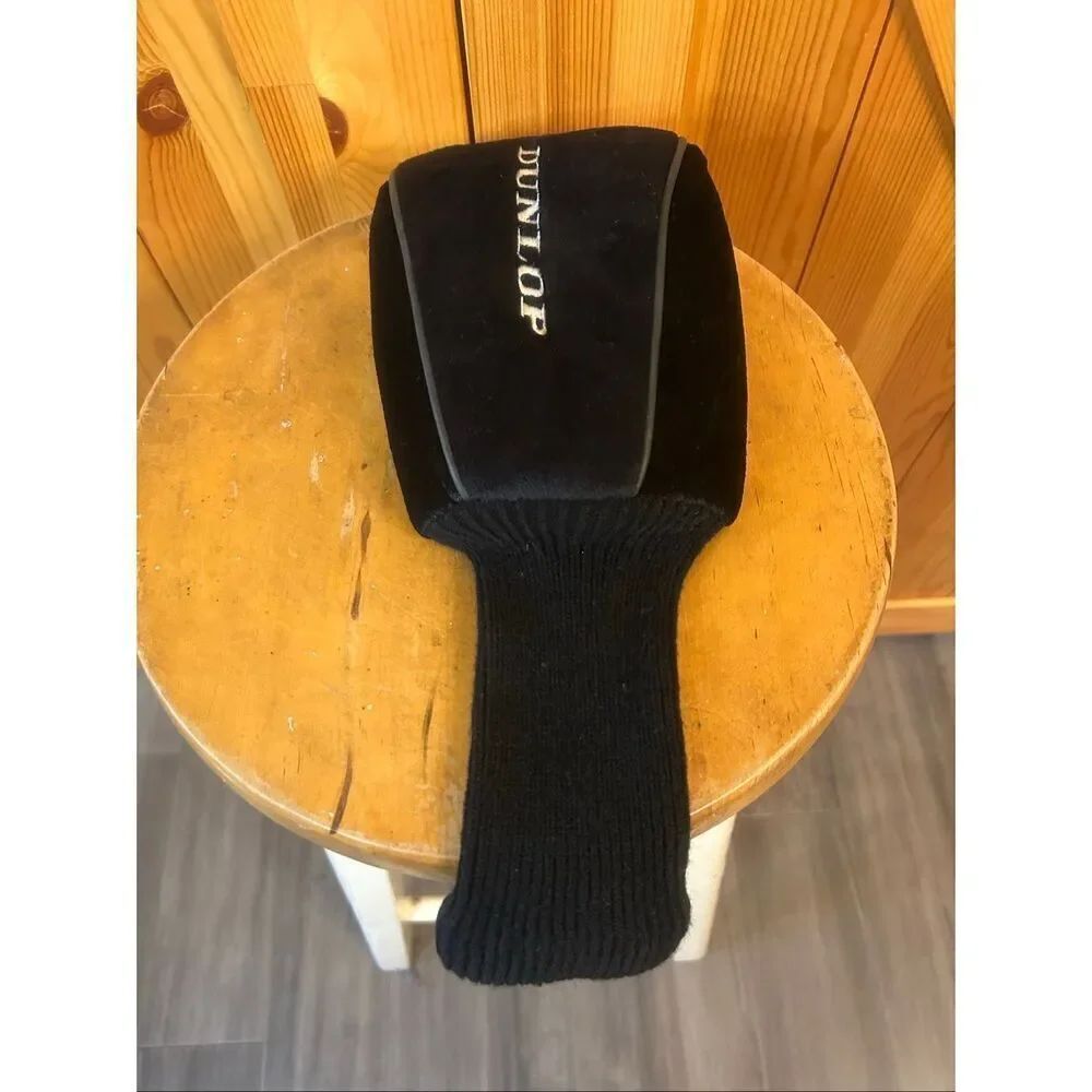 Dunlop 1 Driver Golf Club Headcover Black Nylon Head Cover (5580)